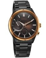 Titan Stellar Multifunction Brown Dial Black Stainless Steel Strap Watch For Men - Image 3