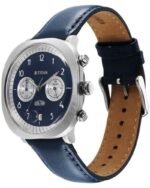 Titan Timeless Treasures Quartz Analog Dual Time Blue Dial With Blue Color Leather Strap Watch For Men - Image 2