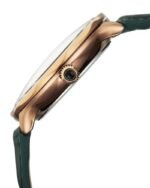 Titan Stellar Analog with Sun Moon Phase and Green Dial Green Leather Strap Watch for Men - Image 4