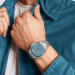 Titan Karishma Quartz Analog with Date Blue Dial Stainless Steel Strap Watch For Men - Image 4