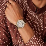 Titan Karishma Quartz Analog with Date Silver Dial Leather Strap Watch For Men - Image 3