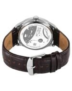 Titan Stellar Analog with Dual Moon Phase and Silver Dial Brown Leather Strap Watch for Men - Image 3