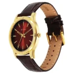Titan Karishma Festive Analog with Mahogany Brown Dial Brown Leather Strap Watch for Men - Image 3