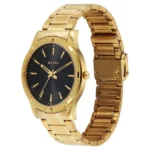 Titan Karishma Quartz Analog Black Dial Golden Stainless Steel Strap Watch For Men - Image 4