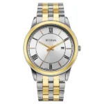 Titan Karishma Festive Analog with Silver Dial Dual Tone Stainless Steel Strap Watch for Men