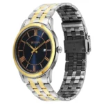 Titan Karishma Festive Analog with Royal Blue Dial Dual Tone Stainless Steel Strap Watch for Men - Image 3