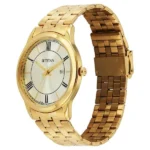 Titan Karishma Festive Analog with Golden Dial Full Roman Numerals Yellow Gold Stainless Steel Strap Watch for Men - Image 2