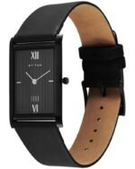 Titan Edge Quartz Analog Black Dial Leather Strap Watch for Men - Image 3