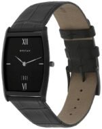 Titan Edge Quartz Analog Black Dial Black Leather Strap Watch For Men - Image 3