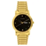 Sonata Quartz Analog Black Dial Stainless Steel Strap Watch for Men