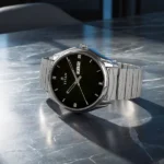 Titan Quartz Analog with Day and Date Black Dial Stainless Steel Strap Watch for Men - Image 4