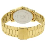 Titan Quartz Analog Silver Round Dial Golden Stainless Steel Strap Watch For Men - Image 3