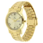 Titan Quartz Analog with Day and Date Champagne Dial Stainless Steel Strap Watch for Men - Image 3