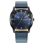 Fastrack Stunners Quartz Analog Blue Dial Leather Strap Watch for Guys