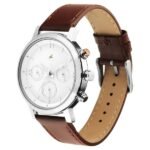 Fastrack Tick Tock Quartz Analog White dial Leather Strap Watch for Guys - Image 2