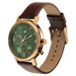 Fastrack Tick Tock Quartz Analog Green dial Leather Strap Watch for Guys - Image 2