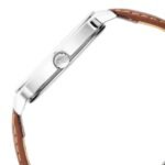 Fastrack Stunners Quartz Analog Silver Dial Leather Strap Watch for Guys - Image 3