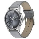 Fastrack Stunners Quartz Analog Grey Dial Grey Leather Strap Watch For Guys - Image 2