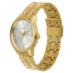 Sonata Quartz Analog with Day and Date Champagne Dial Stainless Steel Strap Watch for Men - Image 2