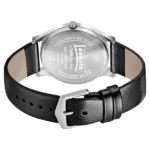 Sonata Quartz Analog White Dial Leather Strap Watch for Men - Image 3