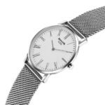 Sonata Sleek Quartz Analog White Dial Silver Stainless Steel Strap Watch For Men - Image 3