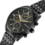 Sonata Magna Quartz Multifunction Black Dial Black Stainless Steel Strap Watch For Men - Image 3