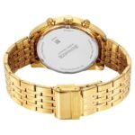Sonata Magna Quartz Multifunction Green Dial Golden Stainless Steel Strap Watch For Men - Image 4