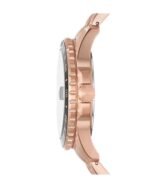 Fossil Blue GMT Rose Gold-Tone Stainless Steel Watch - Image 2