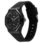 Fastrack Vyb Rebel Quartz Analog Black Dial Black Color Silicone Strap Watch For Guys - Image 2