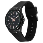 Vyb Challenger By Fastrack Quartz Analog Black Dial Silicone Strap Watch For Guys - Image 2