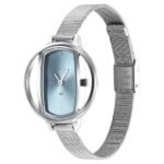 Fastrack Vyb Charmer Quartz Analog Blue Dial Stainless Steel Strap Watch for Girls - Image 2