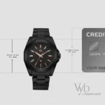 Vyb Challenger By Fastrack Quartz Analog Black Dial Black Stainless Steel Strap Watch For Guys - Image 4