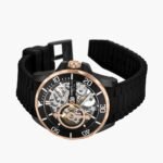 Kenneth Cole Automatic Black Dial Black Silicone Strap Watch For Men - Image 3