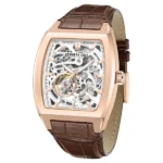 Kenneth Cole Automatic White Dial Leather Strap Watch For Men - Image 2