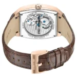 Kenneth Cole Automatic White Dial Leather Strap Watch For Men - Image 4