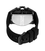 Police Quartz Multifunction Black Dial Black Silicon Strap Watch For Men - Image 3