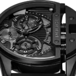 Police Quartz Multifunction Black Dial Black Silicon Strap Watch For Men - Image 4