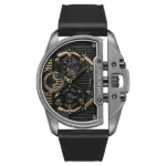 Police Grey Dial Black Strap Multifunction Watch for Men