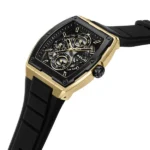 Police Quartz Multifunction Black Dial Black Silicone Strap Watch for Men - Image 2