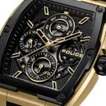 Police Quartz Multifunction Black Dial Black Silicone Strap Watch for Men - Image 4