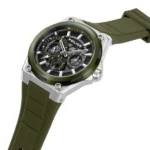 Police Quartz Multifunction Black Silicone Strap for Men - Image 2