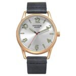 Poze by Sonata Quartz Analog Silver Dial PU Leather Strap Watch for Men