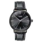 Sonata Poze Quartz Analog Black Dial Leather Strap Watch for Men