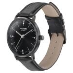 Sonata Poze Quartz Analog Black Dial Leather Strap Watch for Men - Image 3