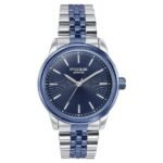 Sonata Poze Quartz Analog Blue Dial Stainless Steel Strap Watch For Men