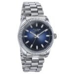 Sonata Poze Quartz Analog Blue Dial Silver Color Metal Strap Watch For Men - Image 3