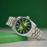 Sonata Poze Quartz Analog Green Dial Silver Color Metal Strap Watch For Men - Image 3