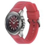 Sonata Poze Quartz Analog Red Dial Plastic Strap Watch For Men - Image 2