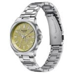 Sonata Poze Quartz Analog Yellow Dial Silver Colour Stainless Steel Strap Watch For Men - Image 2