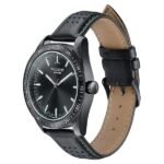 Sonata Poze Quartz Analog Black Dial Black Colour Leather Strap Watch For Men - Image 2